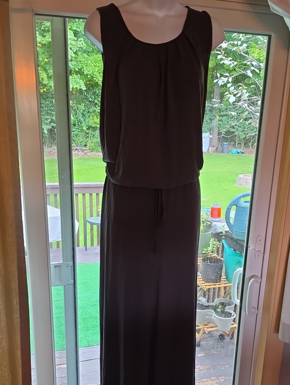 Zenana Outfitters Dark Green Gray Sleeveless Jumpsuit